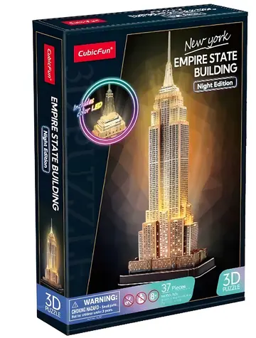 Puzzle 3D CubicFun Empire State Building / 37 elementów