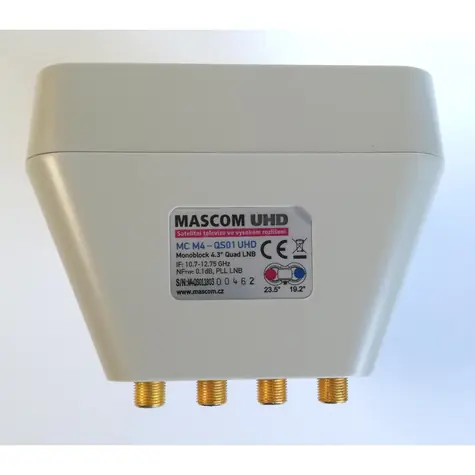 Konwerter AB-COM Mascom Monoblock 4.3 Quad / LNB / MC M4-QS03