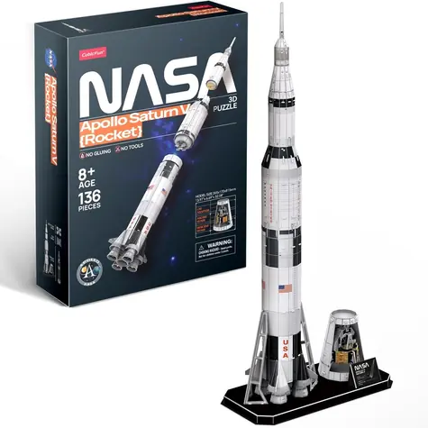 Puzzle 3D CubicFun Apollo Saturn Rocket