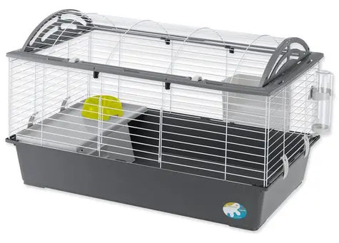 Ferplast Casita 100 szara / Klatka dla królików i świnek morskich / 96x57x56 cm / metal i plastik
