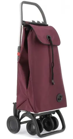 Rolser I-Max MF 4 Logic Tour bordowy / Torba zakupowa na kółkach / 2 kółka / Materiał Macrofibra