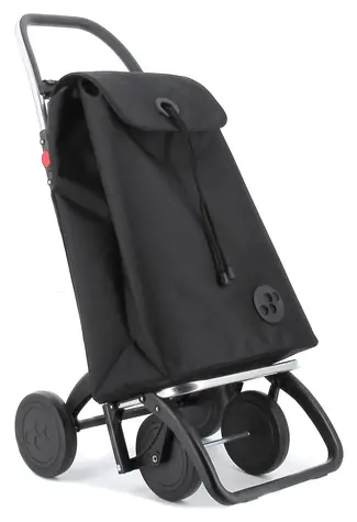 Rolser I-Max 955 MF 4 Logic black / Torba zakupowa na kółkach / Macrofibra / 43 l / 104 cm