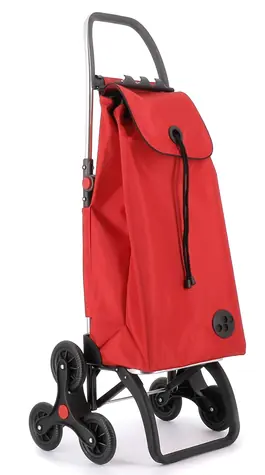 Rolser I-Max MF 6 Logic czerwony / Torba zakupowa na kółkach do schodów / 6 kół / 43 l / do 50 kg