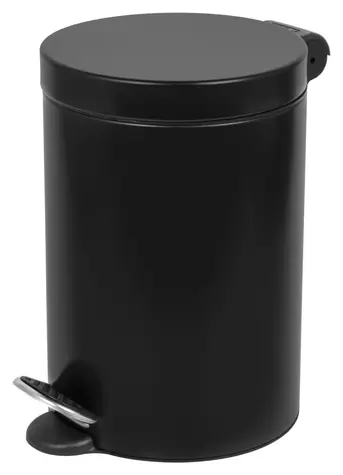 ALDA Freedom Fresh malowana stal czarna / Kosz na śmieci z pedałem / 3 l