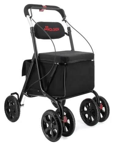 Rolser Kadira LN 4 Walk black / Torba zakupowa na kółkach / siedzisko / hamulec