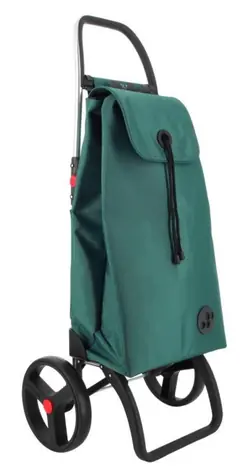 Rolser I-Max MF 2 Logic RSG turkusowy / Torba zakupowa na dużych kółkach / Macrofibra / 43 l / 108 cm