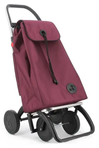 Rolser I-Max 955 MF 4 Logic burgundy / Torba zakupowa na kółkach / Macrofibra / 43 l / 104 cm
