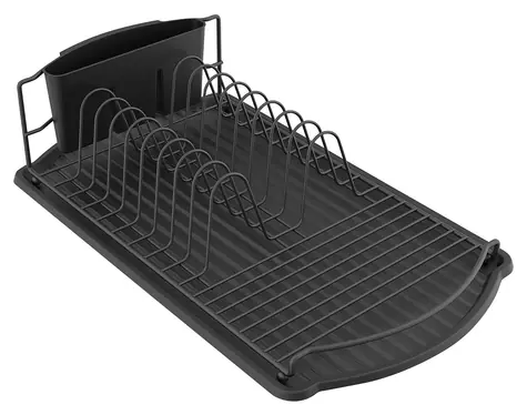 MSV DISH czarny / Ociekacz do naczyń / stal, polipropylen / 47,5 x 26,5 x 11 cm