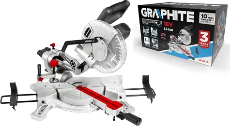 Graphite 58GE121 / Pilarka ukosowa akumulatorowa / 18 V / 210 mm