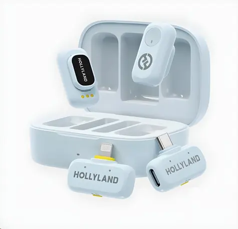 LARK A1 Combo jasnoniebieski / Mikrofon bezprzewodowy / Odbiornik USB-C i Lightning / Redukcja szumów