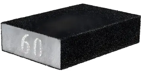 Graphite 55H915 / Gąbka ścierna / 70 x 25 x 100 mm / Ziarnistość K60