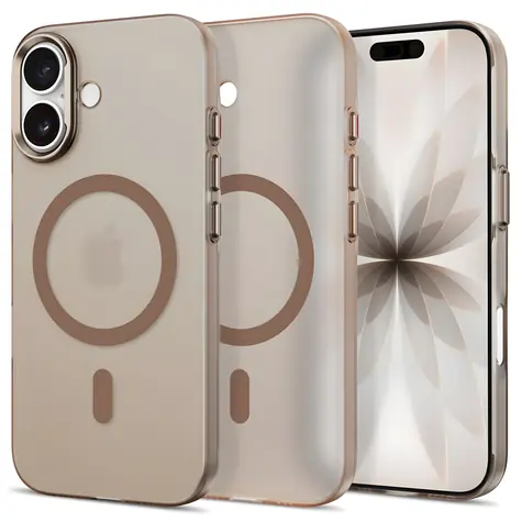 Tech-Protect MagZero beżowo-brązowy matowy / Etui / Apple iPhone 17 / MagSafe