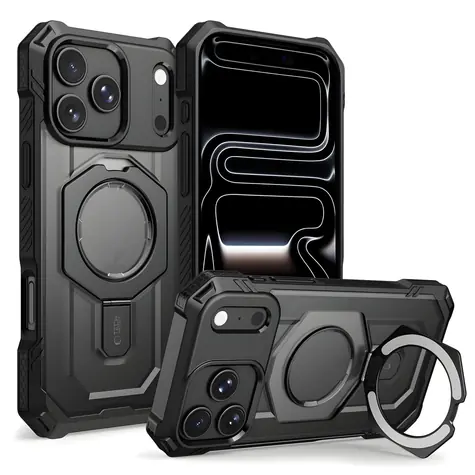 Tech-Protect MagForce MagSafe matowa czerń / Etui / Apple iPhone 17 Pro Max, 18 Pro Max / MagSafe