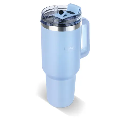 Lamart Huge LT4090 niebieski / Kubek termiczny / 0,9 l /  9 cm / stal nierdzewna, plastik
