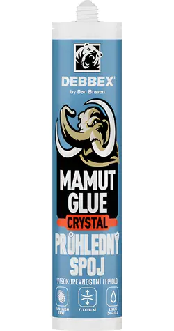 DEBBEX by Den Braven MAMUT KLEJ Krystalicznie przezroczysty / Klej / 290 ml
