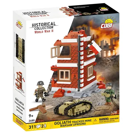 Cobi 2680 Goliath Powstanie Warszawskie / Kolekcja Historyczna / 1:28 / 311 kostek / 2 figurki / od 9 lat