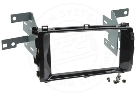 KEETEC PF-2617 glossy black / Ramka radia samochodowego / 1DIN/2DIN / Toyota Auris II (1/2013->)
