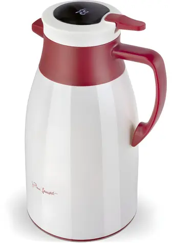 Lamart LT4082 Timo biało-czerwony / Termos / 1,1 l / termometr cyfrowy