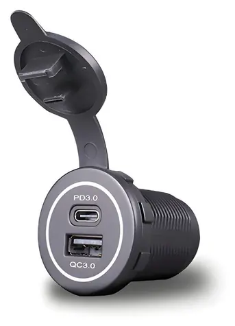 KEETEC MY1298 / Wbudowana ładowarka USB / USB-A + USB-C / QC3.0 / PD3.0