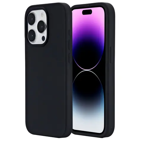 eSTUFF INFINITE RIGA iPhone 15 Pro czarny / Etui / Silikon / 93% materiał z recyklingu (GRS)
