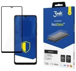 3mk NeoGlass Samsung Galaxy A22 4G (SM-A225) czarny / Szkło hybrydowe / 0,3 mm / Nietłukące
