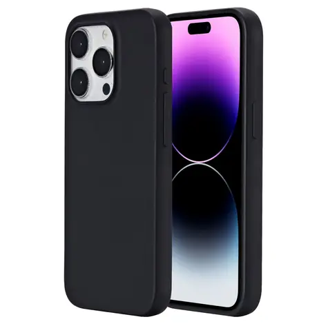 eSTUFF INFINITE VIENNA iPhone 15 Pro czarny / Etui ochronne / Recycled TPU (GRS)