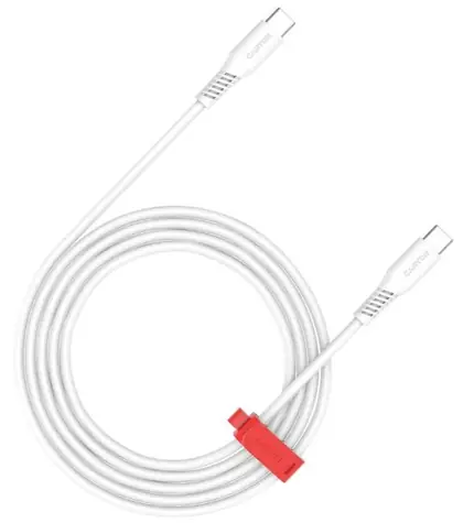 Canyon CC60SC20 biały / Kabel / USB-C - USB-C / 2 m / PD 60 W / 480 Mb/s