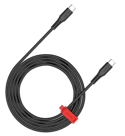 Canyon CC60SC20 czarny / kabel USB-C / PD 60 W / 480 Mb/s / 2 m