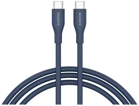 Canyon CC60SC10 niebieski / Kabel USB-C / PD 60 W / 480 Mb/s / 1 m