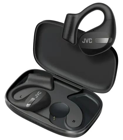JVC HA-NP50T czarne / Słuchawki bezprzewodowe z mikrofonem / Bluetooth 5.3 / IPX4 / Szybkie ładowanie