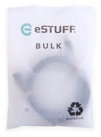 eSTUFF INFINITE (GRS) czarny / Kabel danych / USB-C / 2 m / PD 60 W
