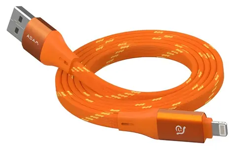 Adam Elements PeAk MF401 pomarańczowy / Kabel do ładowania i transmisji danych / 4 w 1 / Magnetyczny / 60 W