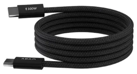 Adam Elements iLinio C100 czarny / Kabel magnetyczny / USB-C - USB-C / 100W / 2 szt.