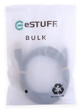eSTUFF INFINITE (GRS) czarny / Kabel / USB-C - USB-A / 2 m / USB PD 60 W