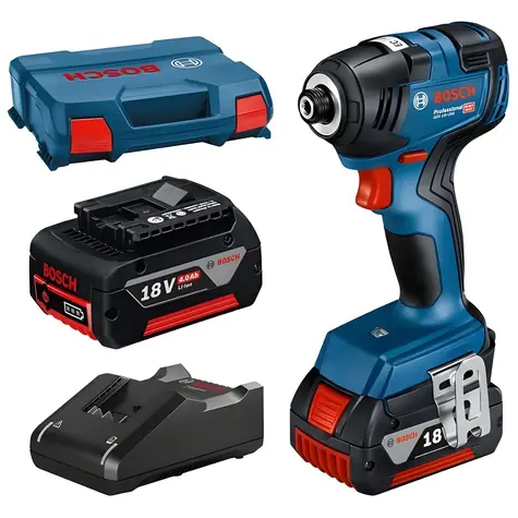 BOSCH GDR 18V-200 Professional / Klucz udarowy akumulatorowy / 18 V / 200 Nm / 2x 4,0 Ah / L-BOXX