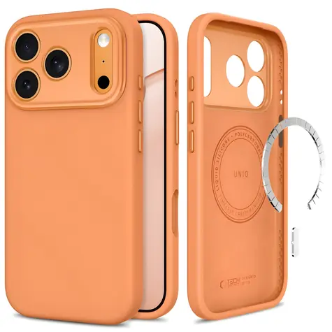 Tech-Protect UNIQ MagSafe pomarańczowy / Etui / Apple iPhone 17 Pro Max, 18 Pro Max / MagSafe