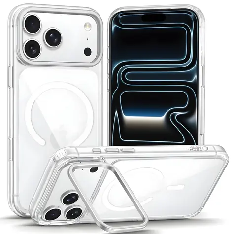 Tech-Protect MagStand MagSafe przezroczysty / Etui / Apple iPhone 17 Pro Max, 18 Pro Max / MagSafe