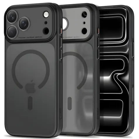 Tech-Protect MagPrime MagSafe matowa czerń / Etui / Apple iPhone 17 Pro, 18 Pro / MagSafe