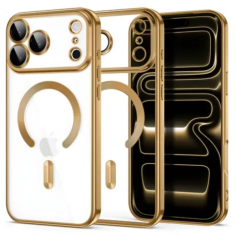 Tech-Protect MagFlex złoty / Etui / Apple iPhone 18 Pro, 17 Pro / MagSafe
