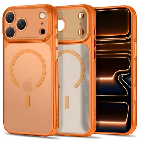Tech-Protect MagPrime MagSafe matowy pomarańczowy / Cover / Apple iPhone 17 Pro Max, 18 Pro Max / MagSafe