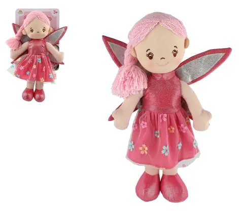TEDDIES Lalka szmaciana wróżka Piwonia 40 cm / Lalka / Tekstylna / od 3 lat