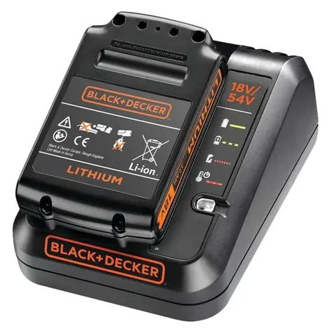 Black&Decker BDC2A20-QW / Ładowarka i akumulator / 18 V / 2 A / 2 Ah Li- ION