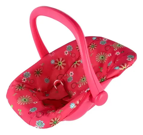 Nosidełko samochodowe dla lalek TEDDIES / Pokrowiec materiałowy / Plastik / 25 x 42 x 34 cm / od 3 lat