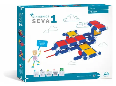 Zestaw konstrukcyjny SEVA Classic numer jeden / 222 elementy / od 4 lat