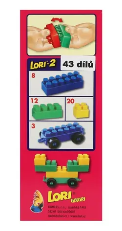 Zestaw konstrukcyjny LORI 2 / 35 elementów / plastik / od 3 lat