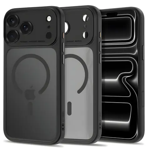 Tech-Protect MagPeak matowa czerń / Etui / Apple iPhone 18 Pro Max, 17 Pro Max / MagSafe