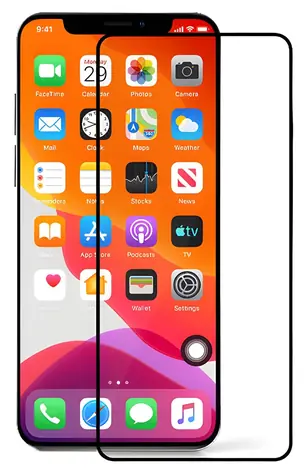 Szkło CUBE1 Full Cover 3D do Apple iPhone 15 Pro / Szkło ochronne / Hartowane