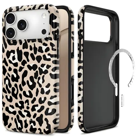 Tech-Protect Lamano MagSafe beżowo-czarny / Etui do Apple iPhone 18/17 Pro Max / MagSafe