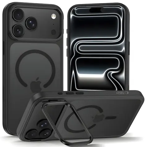 Tech-Protect Magstand MagSafe matowa czerń / Etui / Apple iPhone 18 Pro, 17 Pro / MagSafe