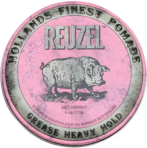 Reuzel Styling Pink Pomade Grease Heavy Hold Pomada do włosów o średnim utrwaleniu i połysku 113 g